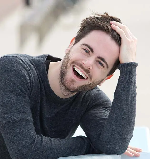 belmont man smiling