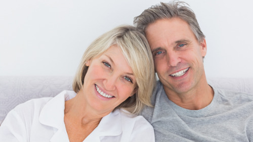 belmont man and woman smiling