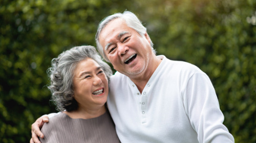 belmont man and woman smiling