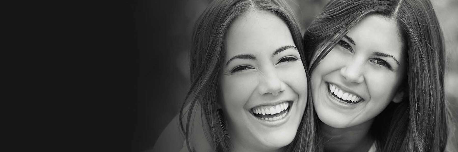 two belmont women smiling